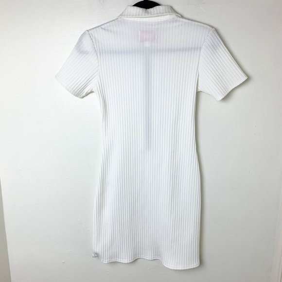 SOLID & STRIPED Polo Zip Dress White Small - Picture 5 of 7
